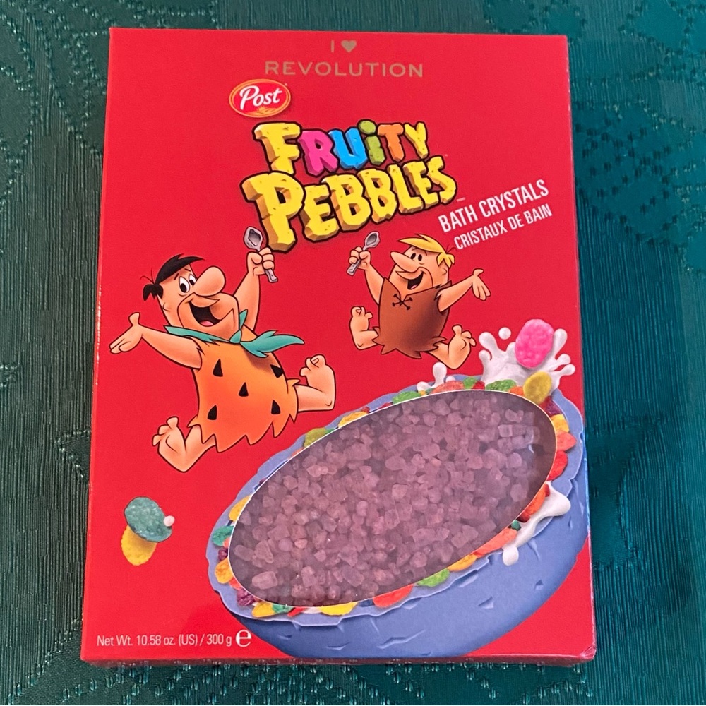 🔥 5/$25 NEW I ❤️ Revolution Post Fruity Pebbles Cereal Bath Crystals Bath Salts